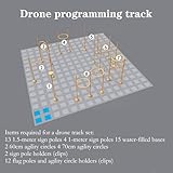 YEHOZZ Drone Racing League, Drone Racing Obstacle Course, Easy to Build Model Aircraft Practice Equipment - Perfect for Game World Enthusiasts - Portable and Convenient