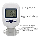 cjc Digital Gas Flow Meter Tester, Portable Gas Mass Air Nitrogen Oxygen Flow Rate Meter (MF5712 (0-250L/min))