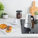 Bialetti - New Venus Induction, Stovetop Coffee Maker, Suitable for all Types of Hobs, Stainless Steel, 6 Cups (7.9 Oz), Silver