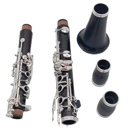 Ebony Wood Clarinet 17 Keys Bb Tune Musical Instrument With Case Accessories