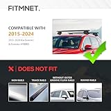 YZONA 300 LBS Heavy Duty Cross Bars Roof Rack Compatible for 2015 2016 2017 2018 2019 2020 2021 2022 2023 2024 Kia Sorento & Kia Sorento Hybird with Side Rails, Lockable & Adjustable Rooftop Crossbars