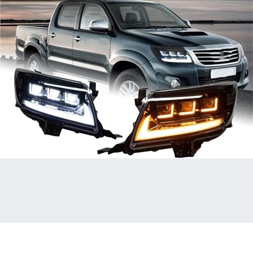 Car Lights Compatible for HILUX VIGO LED Headlight 2011-2014 HILUX Lamp Drl Projector Lens Automotive Accessories