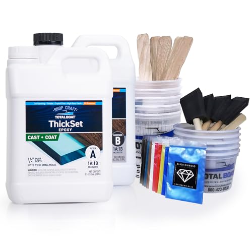 TotalBoat DIY Epoxy River Table Project Kit (Gallon) | Includes Resin, Tools & Pigments | Create Epoxy River Bar Tops, Coffee Tables, Dining Tables, Night Stands & Live Edge Table Tops
