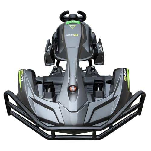 JYXKART Go Karts for Adults, PRO Electric Go Kart Build in 1500W*2 AC Brushless Motor with 54V8A Removable Lithium Battery and Handbrake, 50km/h High Speed Drifting Gokart for Ages 14+ Up to 2m/200kg