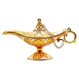 Hsiwto Pack of 12 Aladdin Magic Genie Lamps - Classic Vintage Magic Genie Light Costume Lamp for Home Wedding Table Decoration, Tiny Size, White