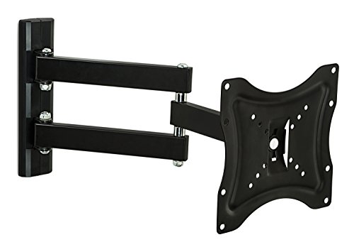 Mount-It! TV Wall Mount Bracket Full Motion Computer Monitor Arm, Swivel Tilting Corner Bracket for 23 - 42 inch Screen LCD LED Plasma 4K Flat Panel Screen TV, up to VESA 200 66 Lb Capacity (MI-2041L)