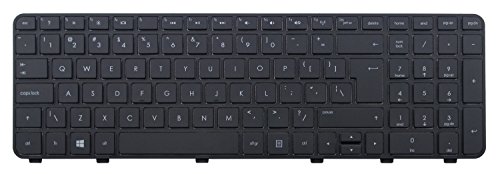 P&U New Black Matte keyboard with Frame for HP Pavilion DV6-6120US DV6-6121HE DV6-6123CL DV6-6123NR DV6-6126NR DV6-6127CL DV6-6128NR DV6-6130US DV6-6131US DV6-6133CL DV6-6135DX DV6-6136NR DV6-6140US DV6-6143NR DV6-6144NR DV6-6145DX DV6-6146NR DV6-6148NR Laptop / Notebook US Layout