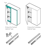 LONTAN Soft Close Drawer Slides 22 Inch Side Mount Heavy Duty Cabinet Drawer Glides 10 Pairs - Ball Bearing Full Extension Kitchen Cabinet Rails 100 LB Capacity