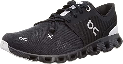 On Men's Cloud X 3 Sneakers, Black, 9.5 Medium US