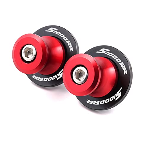 CSXY for BMW S1000 RR XR S1000XR S1000RR 2014-2022 8MM Motorcycle Swingarm Sliders Spools Swing Arm Stand Screw Regulator (Color : Red)