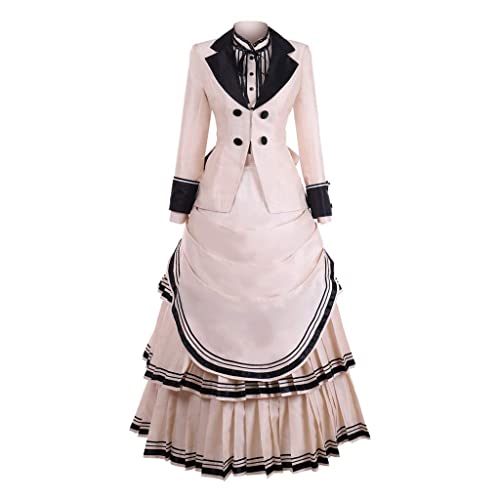 Vintage Victorian Gothic Cosplay Costume Civil War Southern Belle Ball Gown Dress Theater Edwardian Dress