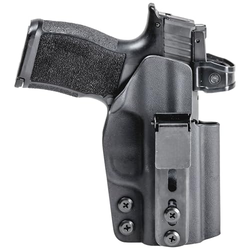 Rounded Athletic Wear IWB Holster Fits: Glock 43 43X Holster - Ambi - Black Kydex - Concealment Express - American Made