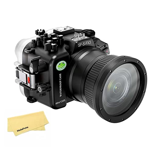 Seafrogs Underwater Housing for Sony Alpha FX3 I FX30 [40M/130FT] Waterproof Case Scuba Diving Housing for Sony ILME-FX3 I FX30 + FE 28-70mm F3.5-5.6, 24-70mm f/4, 16-35mm f/4, 50mm f/1.2 Lens