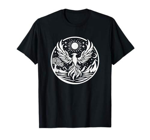Phoenix Scene Art Design For Women And Men T-Shirt