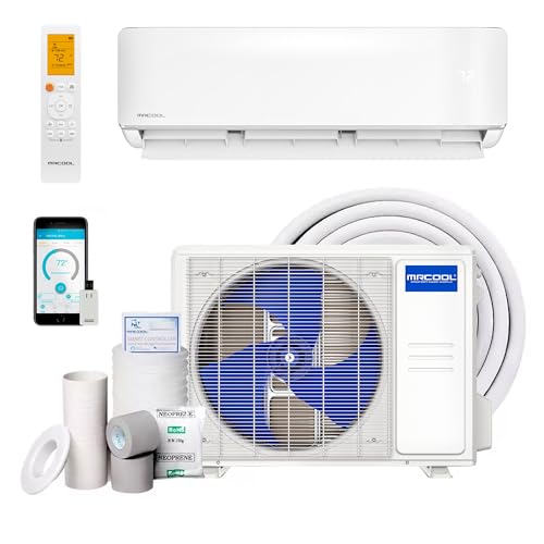 MRCOOL 9,000 BTU Ductless Mini Split Air Conditioner Heat Pump System w/Heating & Cooling - Indoor Air Conditioning Unit for Home, Office, and Commercial Space