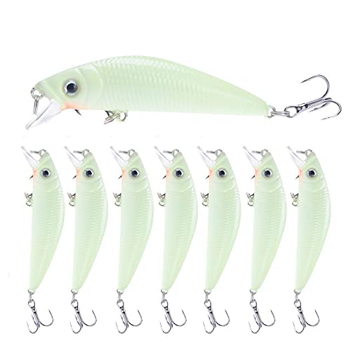 Bait for Fishing Drop Stripe Pattern 7cm 8g Hard Bait Minnow Streak Fishing Lures Bass Fresh Water Hook Diving Perch Wobbler - (Size: 70mm)