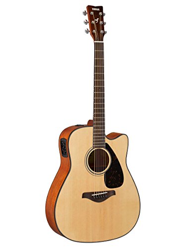Yamaha FGX800C Solid Top Cutaway Acoustic-Electric Guitar, Dreadnought