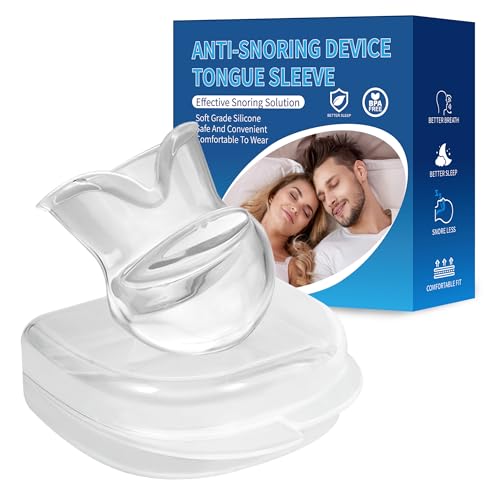 Anti Snoring Device Mouthpiece Mouth Guard for Men and Women, Snoring Solution Tongue Retaining Snore Devices Stopper-YT4