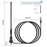 JSZAAHZ Waterproof Marine Antenna AM FM Golf Cart ATV UTV RV Car Stereo, Boat Mast Flexible radio antenna for Truck Excavator Tractor RVR Yacht Pontoon