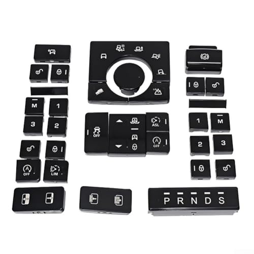 Car Switch Button Cover Center Console for Land Rover Terrain Mode for Range Rover 2013-2017 Sport 2014-2017 Black