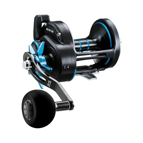 Daiwa SALTIST50H Saltist Star Drag Casting Reel, Size 50, 6.4: 1 Gear Ratio, 5 Bearings, 47.10" Retrieve Rate, Right Hand, Black