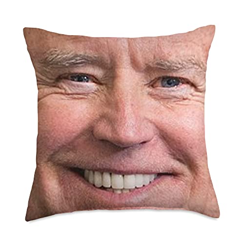 President Joe Biden face Throw Pillow
