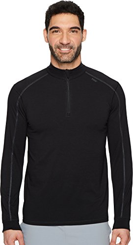 tasc Performance Carrollton 1/4 Zip Black/Gunmetal LG