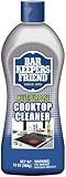 Bar Keepers Friend Cooktop Cleaner (2 x13 oz) + Scraper - Multipurpose Liquid Stovetop Cleanser, Safe for Use on Glass & Ceramic Cooking Surfaces, Copper, Brass, Chrome, Stainless Steel & Porcelain