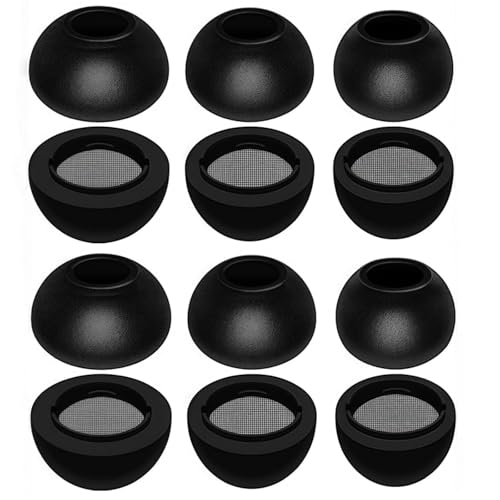 Miayaya Memory Foam Earbud Tips for Galaxy Buds3 Pro (2024) Ultimate Comfort Noise Canceling Memory Foam Eartips for Samsung Galaxy Buds Pro 3 Ear Tip Fit in Charging Case, in a Box, 6 Pairs