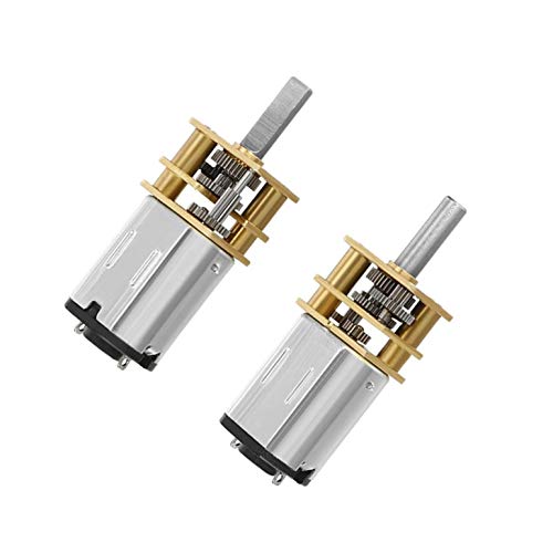 2Pcs DC 3V 100RPM N20 Metal Gear Motor Torque Geared Gearbox Gear Box Micro Electric Motor DIY Toys