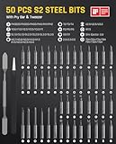 Fanttik E1 Max 3.7V Mini Electric Screwdriver, Precision Screwdriver Set, 50-in-1 Magnetic Bits, Magnetic Storage, 5/32''Hex, Electric Screwdriver for Electronics Phone Camera Laptop Watch - Grey