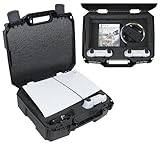 Case Club Hard Case to fit PS5 Slim - Compact Carrying Case Includes Custom Slots for 1 Game, Stand & 1-2 Controllers (PlayStation 5 Slim)