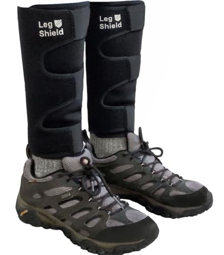 Leg Gaiters - Hook and Loop Design - Lower Leg Protection for Mountain Biking, Yard Work, Thin Skin, Outdoors, and General Shin/Calf Protection - Neoprene (Pair)