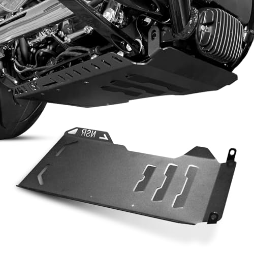 totiancong Motorcycle Skid Plate for Harley Softail Street Bob Fat Boy Breakout Fat Bob Low Rider Low Rider st 2018-2023 Lower Engine Base Chassis Guard for Harley Softail Accessories, Black