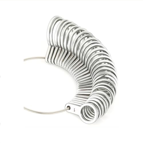 Finger Sizer 1 to 15 US Standard Size, 29 Rings Set, Jewelry Making Ring Sizer Tool, Measuring Finger Sizes