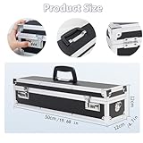 Flydoniso Chef’s Knife Case Aluminum Hard Case with Dual Combination Locks Cultery Carrier Portable Knife Organizer Block Holders Protectors With 8 Slots Can Hold Home Kitchen Knife Tools Up To 17.5”