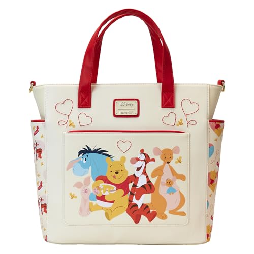 Loungefly Disney Winnie The Pooh Love Convertible Backpack and Tote Bag