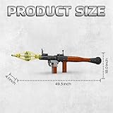 1:1 Rocket Launcher Building Bricks Gun Collection Toy - 1706+ PCS Model Gun Building Block Sniper Set Shootable - Gift Collectible Surprises