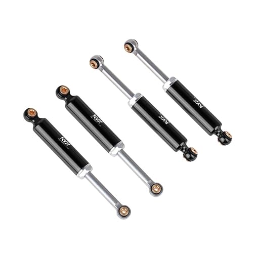 KYX Racing Aluminum Suspension Shock Absorber Inner Spring Shock 52mm Upgrades Parts Accessories for 1/24 RC Crawler Car Axial AX24 (4pcs), Black