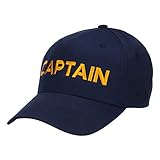 e4Hats.com Captain Embroidered Cap - Navy OSFM