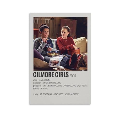 TV Show Gilmore Girls 90s Comedy Vintage Canvas Wall Art (3) Canvas Painting Wall Art Poster for Bedroom Living Room Decor 12x18inch(30x45cm) Unframe-style