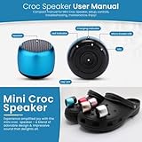 UUEENN Clog Speaker, Mini Speaker for Clog, Halloween Mini Speaker, Bluetooth Clog Charm, Silver