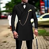 Men`s Suits Slim Fit Blazer and Pants Set Dashiki Outfits with Bow Tie Chain Kerchief African Clothes Wedding Black Large