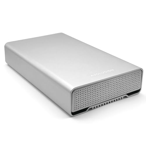 Avolusion PRO-G1 Series 20TB USB 3.2 Gen 2 (10Gbps) USB-C External Hard Drive for Windows or MacOS Desktop PC/Laptop (Silver)