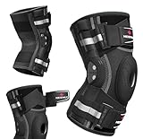 NEENCA Professional Knee Brace for Knee Pain, Hinged Knee Support with Patented X-Strap Fixing System, Medical for Pain Relief, Arthritis, Meniscus Tear, ACL, PCL, MCL, Runner, Sport -FSA/HSA Eligible