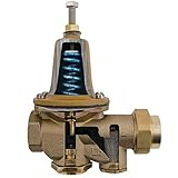 Watts LF25AUB-Z3 Series 1" Lead-Free Cast Copper Silicon Alloy Water Pressure Reducing Valve, NPT Female Union x NPT Female Outlet, Polymer Seat, Adjustable Pressure 25 to 75 psi, Maximum 300 psi