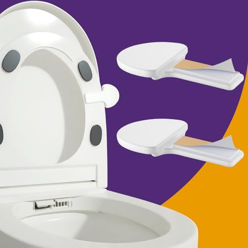 Toilet Seat Lift Handle, Toilet Lid Lifter, Avoid Touching the Toilet Lid, for Home, Office, and Toilet Training - Easy to Use, 2 Piece Set