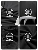 Winvote 3 Pack Thermal Underwear for Men Long Johns Fleece Lined Soft and Warm Set Base Layer for Cold Weather Black-Black-Black L