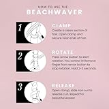 Beachwaver B1.25 Rotating Curling Iron - Automatic 1.25 Inch Ceramic Curling Iron - Easy-to-Use Spinning Wand for Long-Lasting Waves - Auto-Shut Off and Dual Voltage (BW160) in Pink Sunset