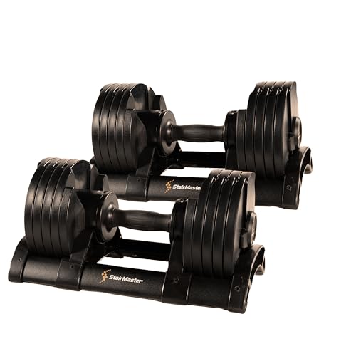 Core Fitness® Adjustable Dumbbell Weight Set by Affordable Dumbbells - Space Saver - Dumbbells for Your Home